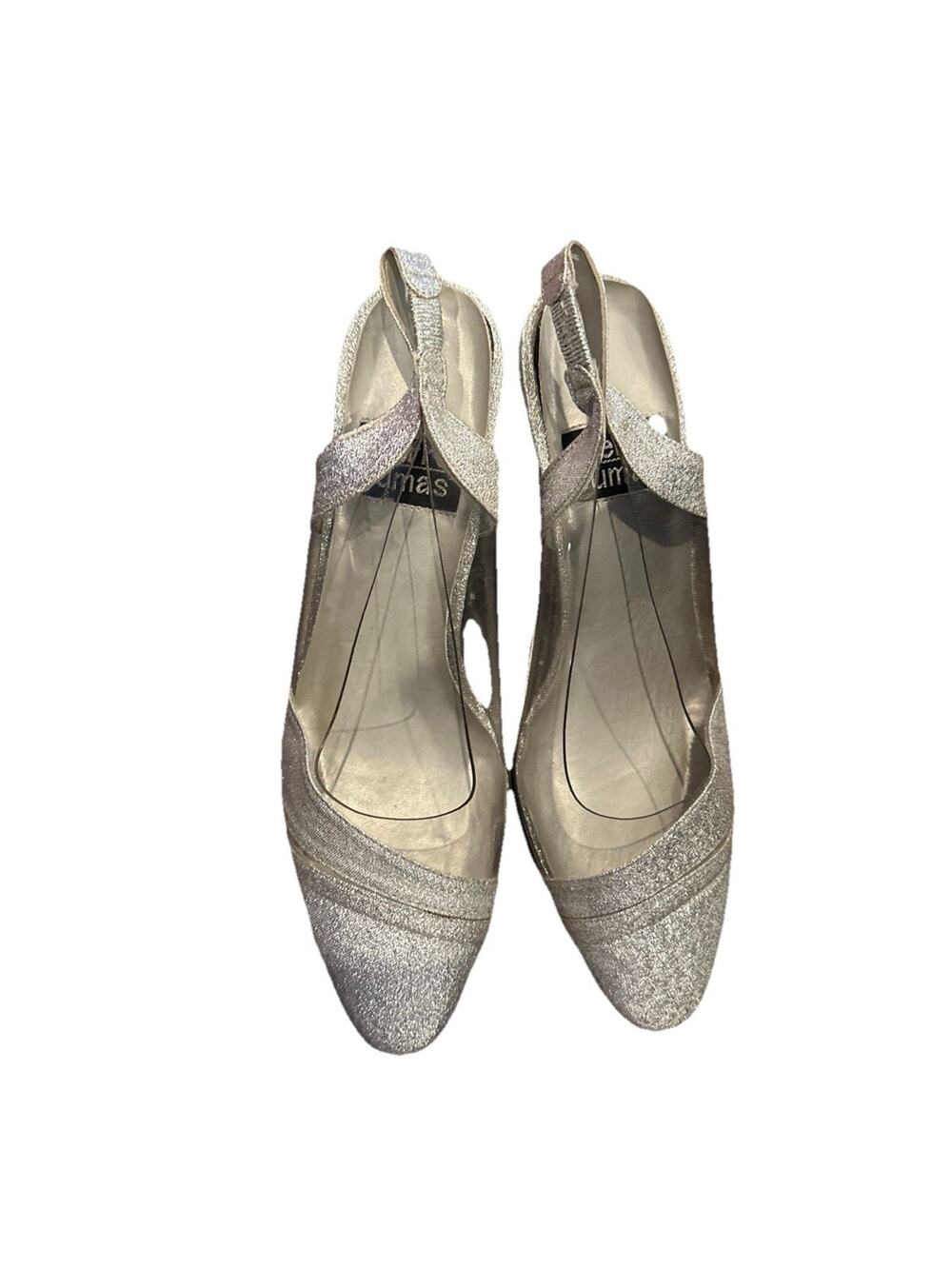 Women Closed Toe Kitten Heels Pointed Toe Slingback Dress Wedding Pump Shoes 8.5